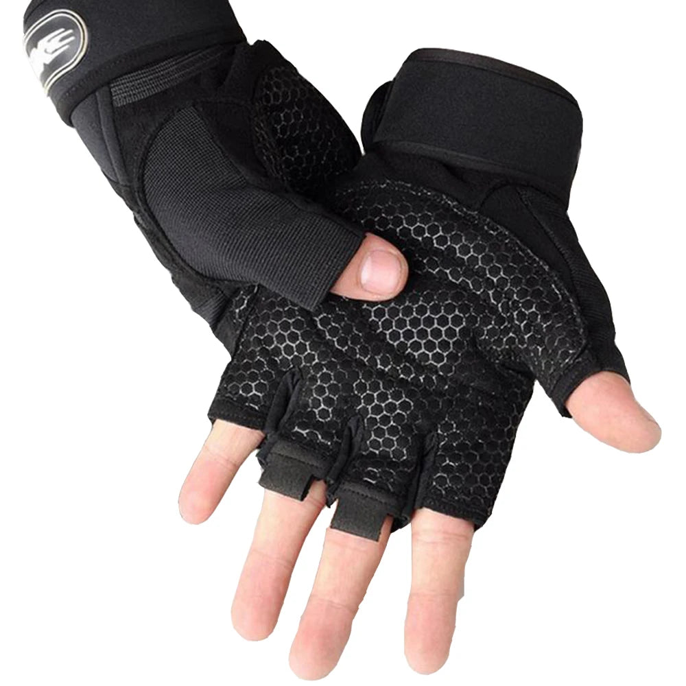 IronGrip Gloves Half-Finger — Fitness Weightlifting Gloves