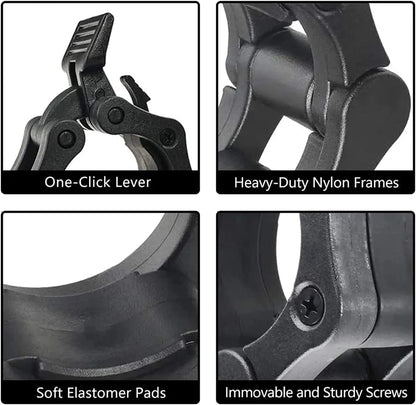 Quick Release Barbell Clamps – Secure Weight Plates Fas