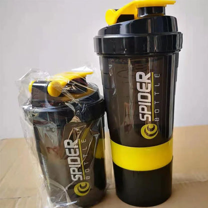 ShakeFuel Bottle 3-Layer — Protein Shaker Mixing Bottle