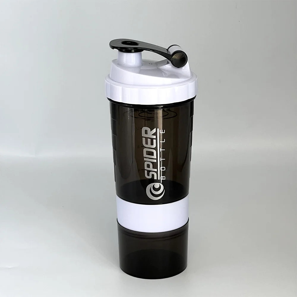 ShakeFuel Bottle 3-Layer — Protein Shaker Mixing Bottle