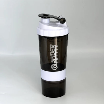 ShakeFuel Bottle 3-Layer — Protein Shaker Mixing Bottle