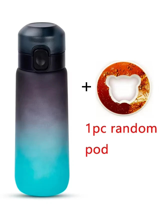 Aromatic Hydration Bottle 650ml (Pineapple 🍍, Peach 🍑, Orange 🍊, Grape 🍇, Lemon 🍋, Red Bull , Cola 🥤)