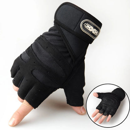 IronGrip Gloves Half-Finger — Fitness Weightlifting Gloves