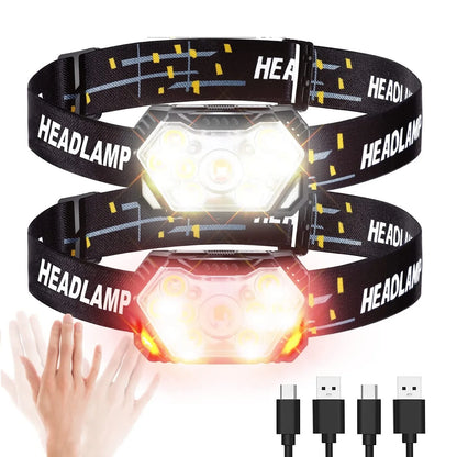 HeadBeam 9LED USB — Rechargeable Motion Sensor Headlamp