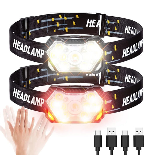HeadBeam 9LED USB — Rechargeable Motion Sensor Headlamp