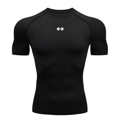 Men Quick Dry Compression Shirt Running Gym Wear