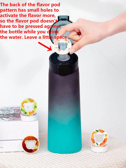 Aromatic Hydration Bottle 650ml (Pineapple 🍍, Peach 🍑, Orange 🍊, Grape 🍇, Lemon 🍋, Red Bull , Cola 🥤)