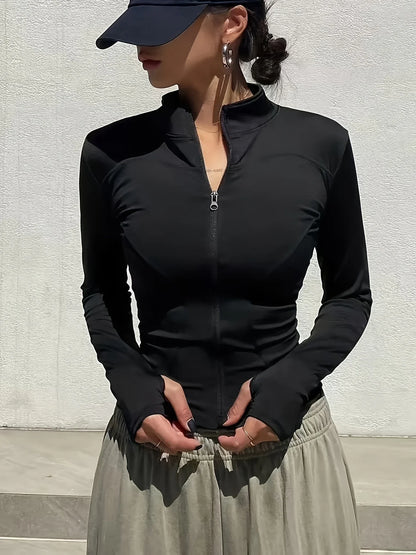 Women Quick Dry Sports Jacket Running Fitness Wear