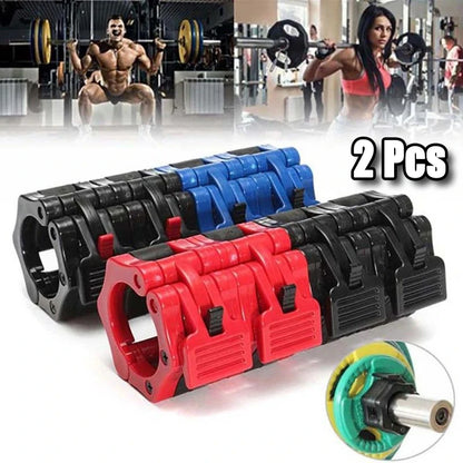 Quick Release Barbell Clamps – Secure Weight Plates Fas