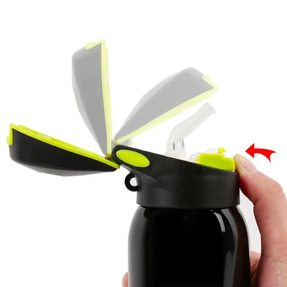 500ml Insulated Stainless Steel Water Bottle with Straw