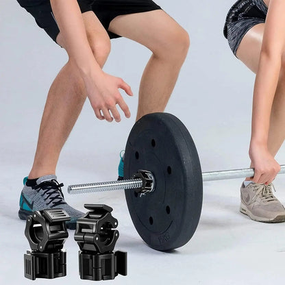 Quick Release Barbell Clamps – Secure Weight Plates Fas