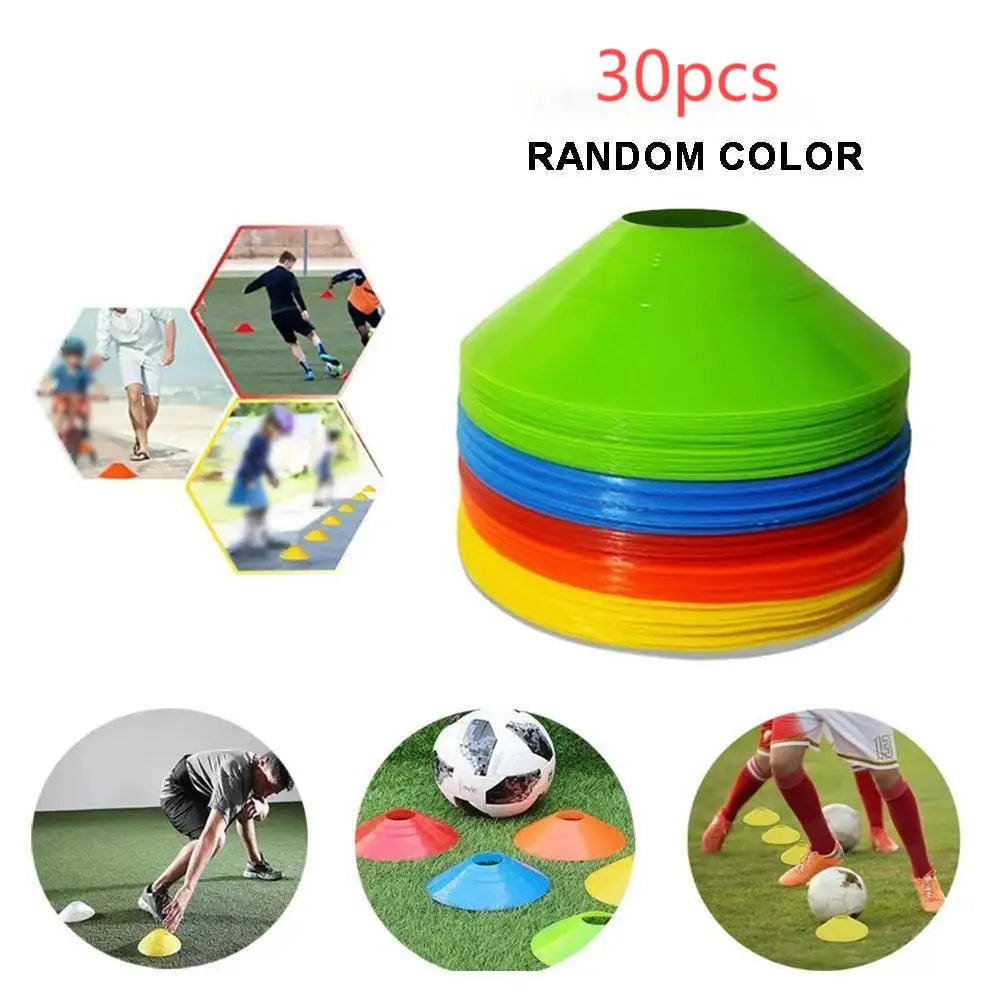 CoachCones 10/20/30pcs — Soccer Training Marker Discs & Cones Set