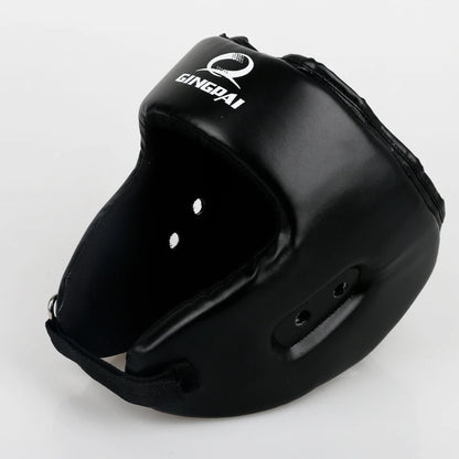 Black MMA Helmet – Kickboxing & Muay Thai Protection