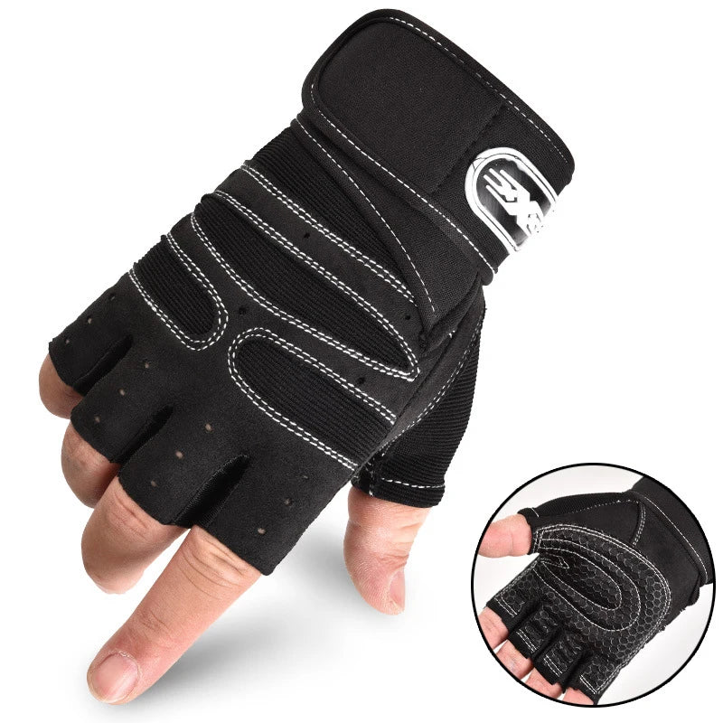 IronGrip Gloves Half-Finger — Fitness Weightlifting Gloves
