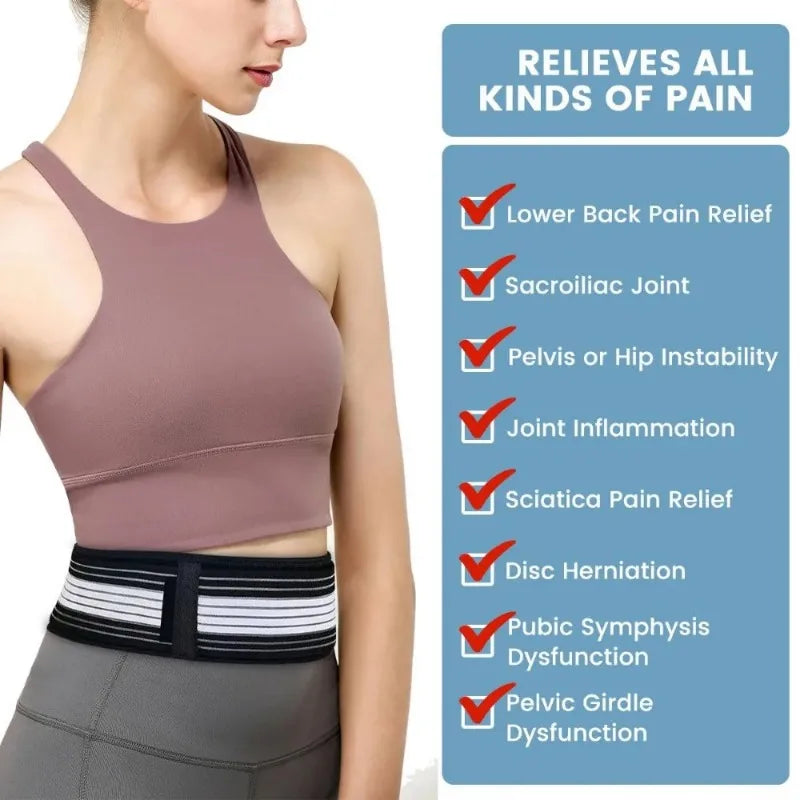 Adjustable Pelvic Support Belt Lower Back Brace