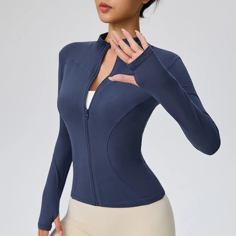 Women Quick Dry Sports Jacket Running Fitness Wear