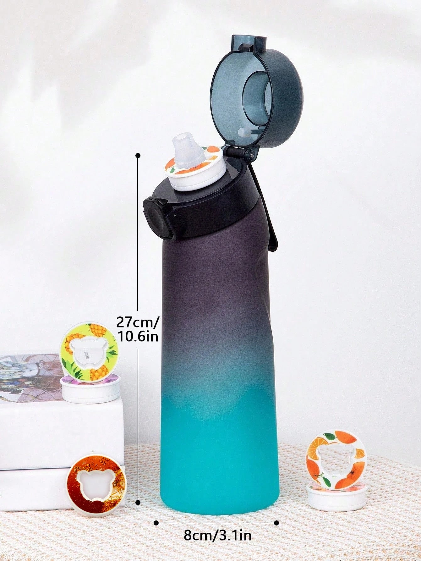 Aromatic Hydration Bottle 650ml (Pineapple 🍍, Peach 🍑, Orange 🍊, Grape 🍇, Lemon 🍋, Red Bull , Cola 🥤)