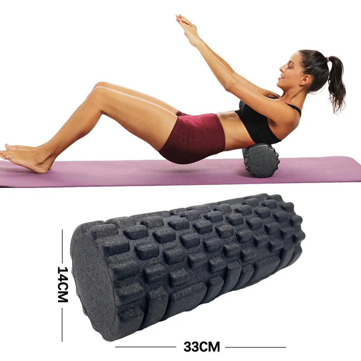 Fitness Foam Roller 30/33cm – Yoga & Muscle Massage