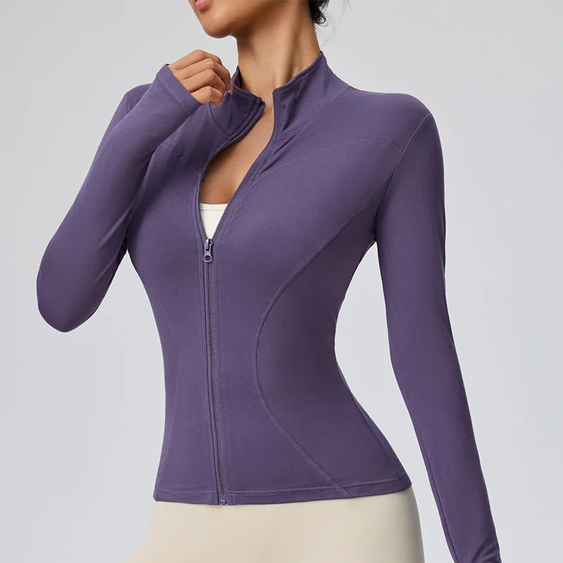 Women Quick Dry Sports Jacket Running Fitness Wear