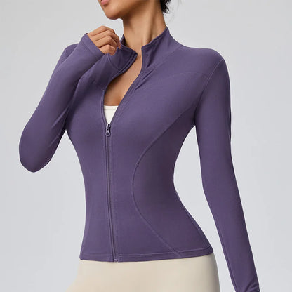 Women Quick Dry Sports Jacket Running Fitness Wear