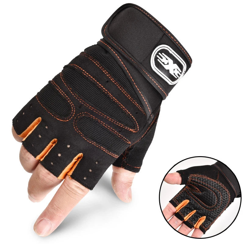 IronGrip Gloves Half-Finger — Fitness Weightlifting Gloves