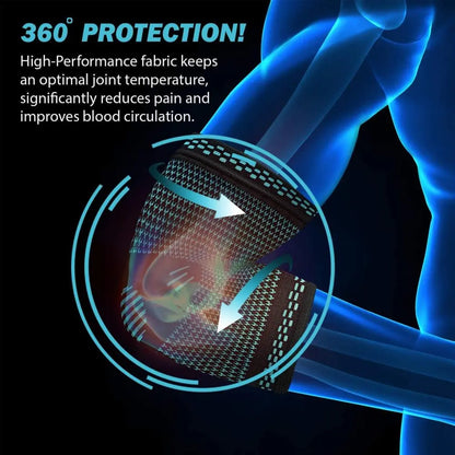 FlexGuard Elbow Brace — Elastic Compression Elbow Support