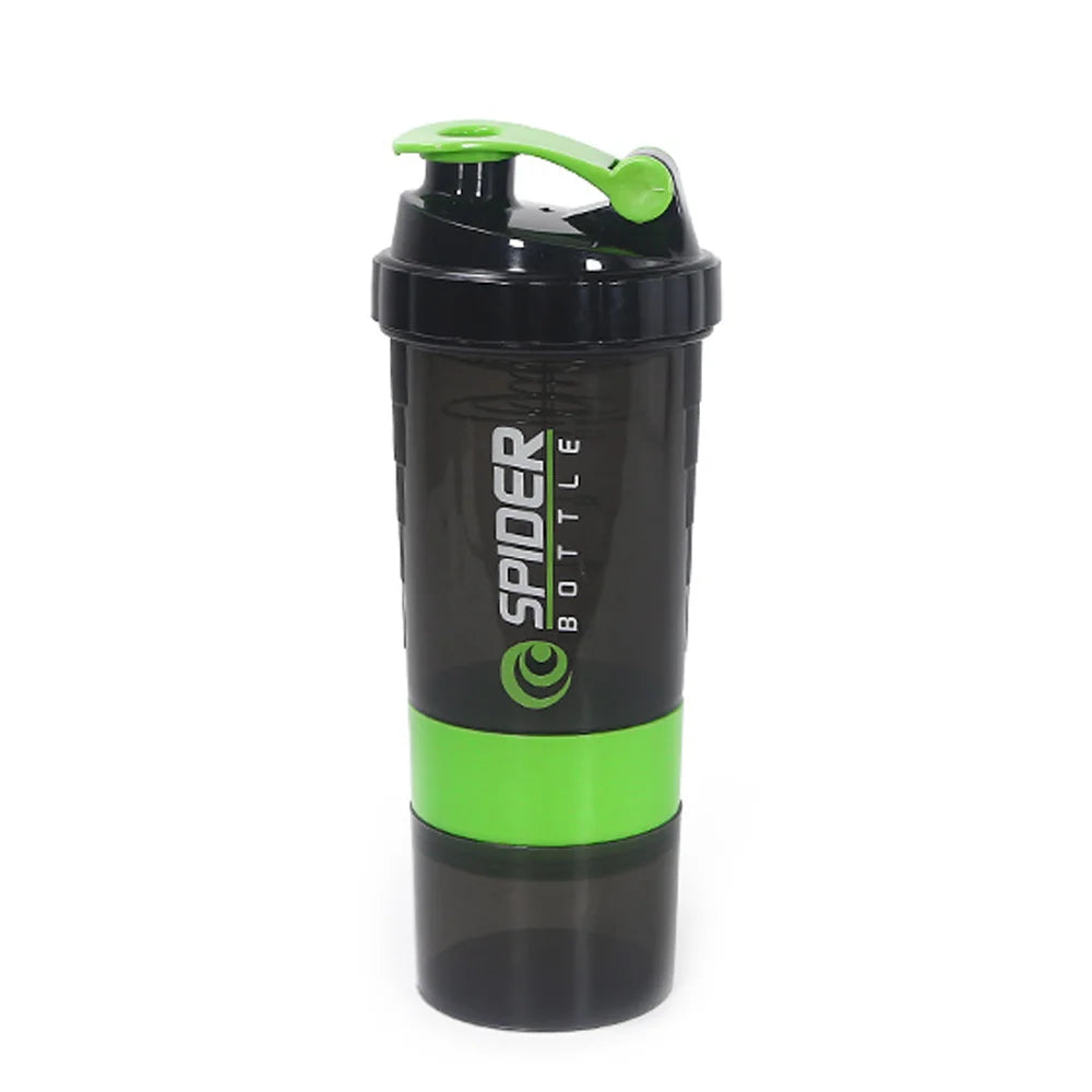 ShakeFuel Bottle 3-Layer — Protein Shaker Mixing Bottle