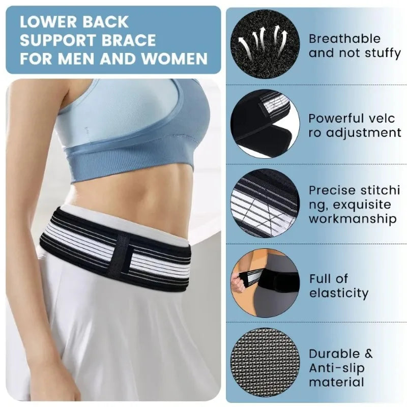 Adjustable Pelvic Support Belt Lower Back Brace
