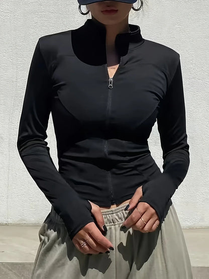 Women Quick Dry Sports Jacket Running Fitness Wear