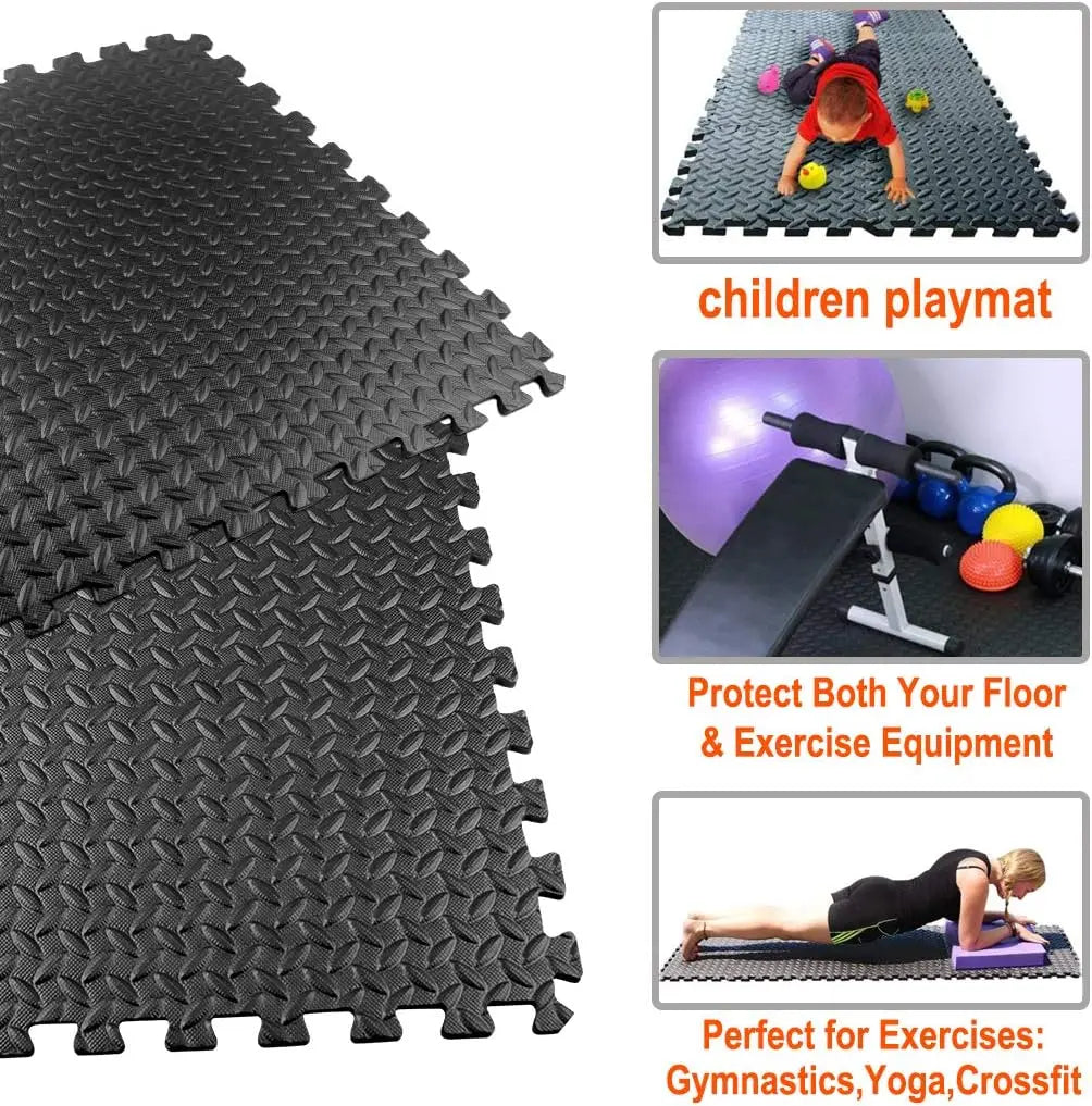 Interlocking EVA Floor Mat for Home Gym