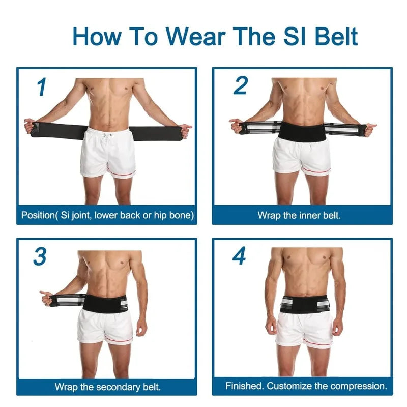 Adjustable Pelvic Support Belt Lower Back Brace