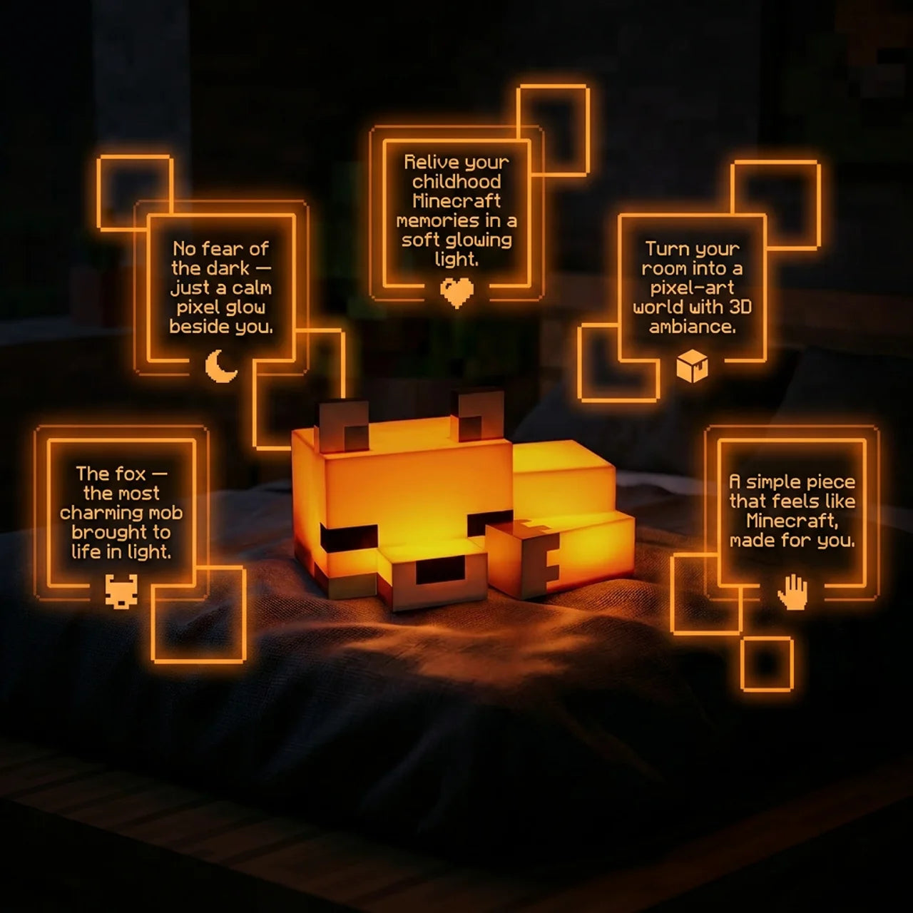 Minecraft Fox Glow Lamp 🦊✨